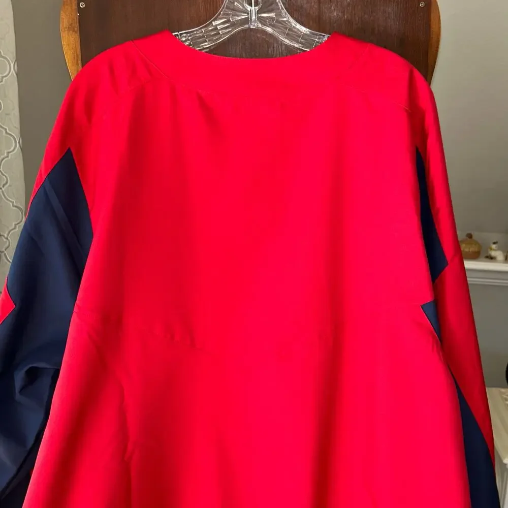Men's Nike Washington Nationals Windbreaker Pullover Jacket Warmup Sz XXL